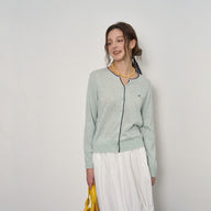 Soft Color-Block Knit Inner Layer