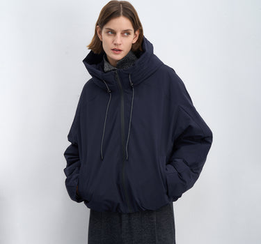 Women’s Water-Repellent Hooded Puffer for Winter