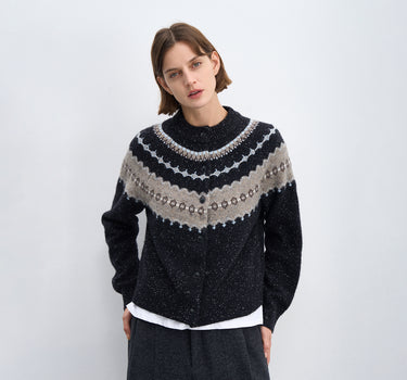 Fair Isle Wool Vintage Crew Neck Sweater