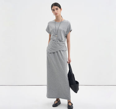 Pleated Waist-Defining Slimming Set