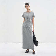 Pleated Waist-Defining Slimming Set