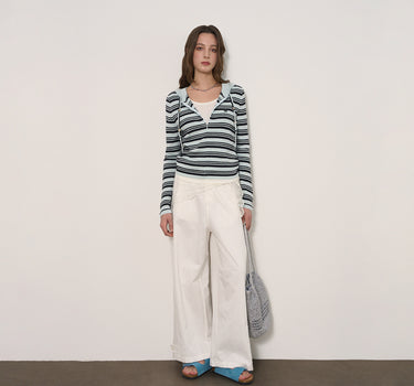 Soft Cotton-Blend Casual Trousers with Relaxed Fit