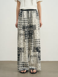 Long Patchwork Pants for Effortless Style