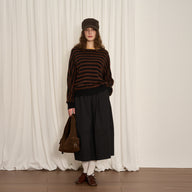 Chic Batwing Sleeve Striped Sweater