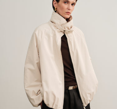 Reversible Faux Leather and Faux Fur Coat