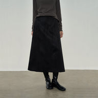 Versatile A-Line Skirt with Flowing Drape