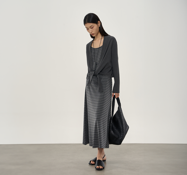 Flowing Striped Knit Set