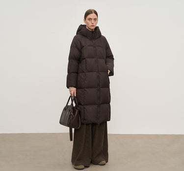 Women’s Thickened Long Down Coat with Hood