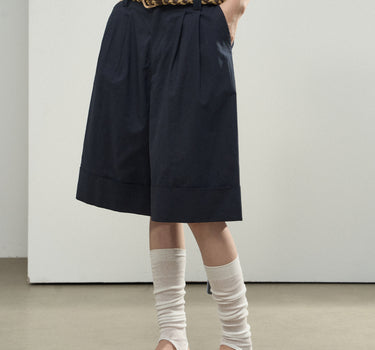 High-Waisted Wide-Leg Cropped Pants