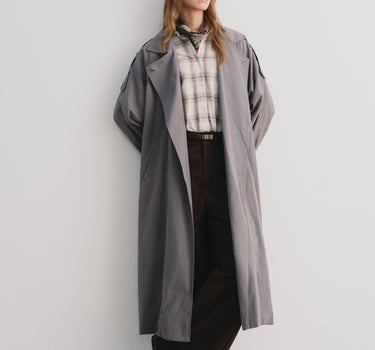 Relaxed Longline Trench Coat