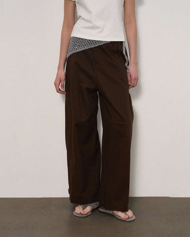 Soft Cotton-Blend Casual Trousers with Relaxed Fit