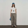 Charming Puppy Embroidered T-Shirt for Everyday Style