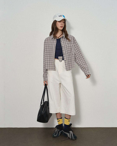 Classic Retro Plaid Shirt with Vintage Charm
