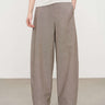 Minimalist Earth Tone Wide-Leg Pants