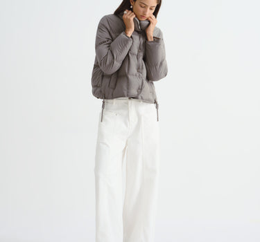 Women’s Cropped High-Collar 90% Down Short Jacket