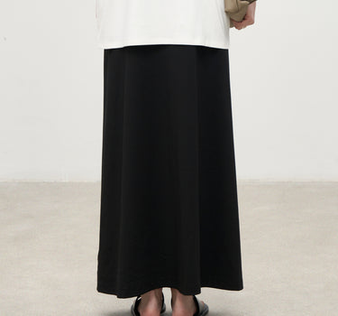 Natural Wool A-Line Skirt for Effortless Style