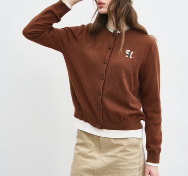 Retro Preppy Women’s Short Cardigan Sweater