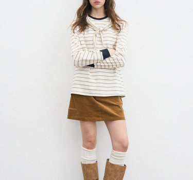 Soft Corduroy A-Line Mini Skirt for Everyday Style