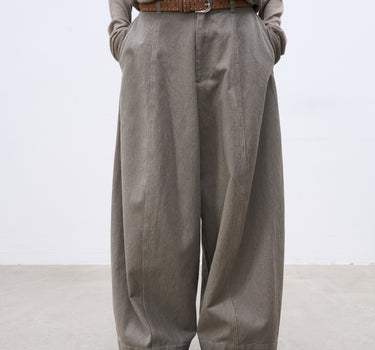 Ultra-Simple Wide-Leg Casual Pants