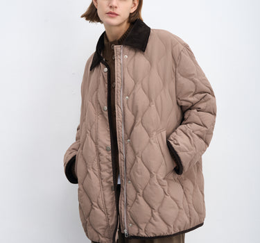 90% Goose Down Quilted Puffer Jacket