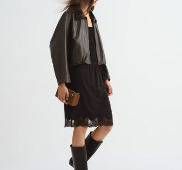 Women’s Sleek Cropped Street-Style Jacket