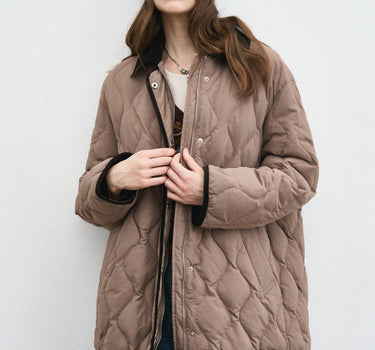 90% Goose Down Quilted Puffer Jacket