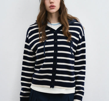 Timeless Retro Striped Women’s Cardigan