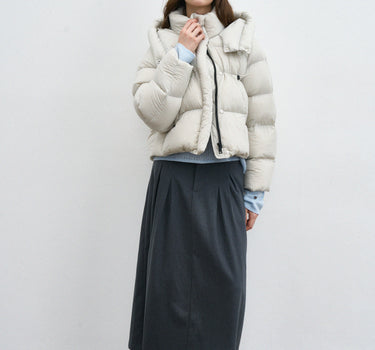 Premium Short Hooded Down Jacket for Women