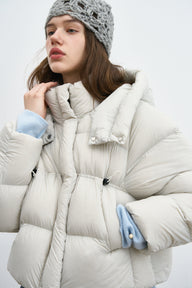 Premium Short Hooded Down Jacket for Women