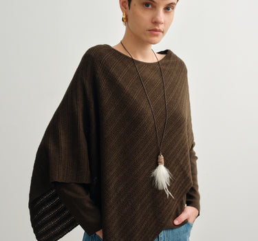 Asymmetrical Shawl Two-Piece Set