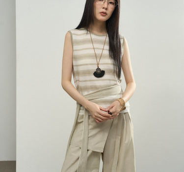 Casual & Sophisticated Tie-Front Sweater