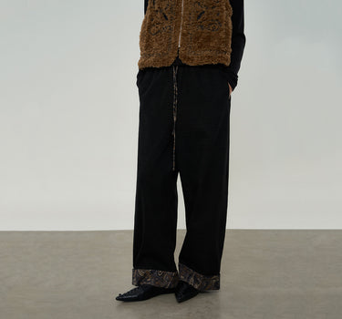 Chic Draped Straight Leg Pants for Fall