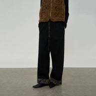 Chic Draped Straight Leg Pants for Fall