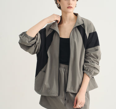 Women's Lightweight Windbreaker Jacket and Skirt Set