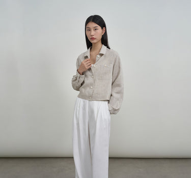 Lightweight Natural Linen Jacket