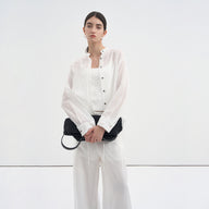 Lightweight Lyocell Stand Collar Shirt