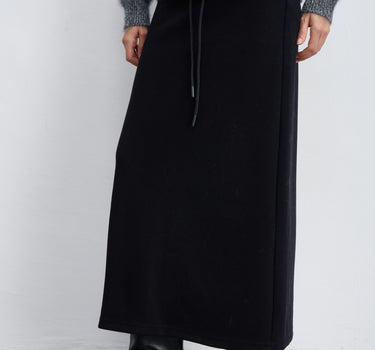 Effortlessly Stylish: Women's Drawstring Straight-Cut Skirt