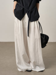 Effortless Commuter Style Wide Leg Pants