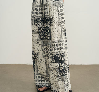 Long Patchwork Pants for Effortless Style