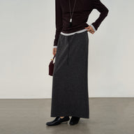 Minimalist Oversized High-Waist Skirt