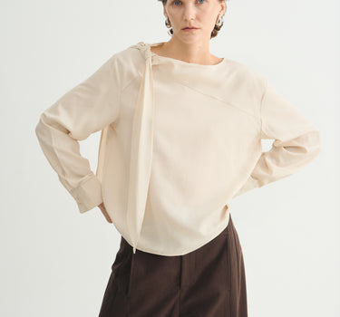 Minimalist Lyocell Linen Trench Coat