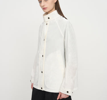 Casual Off-White Trench Coat for Women