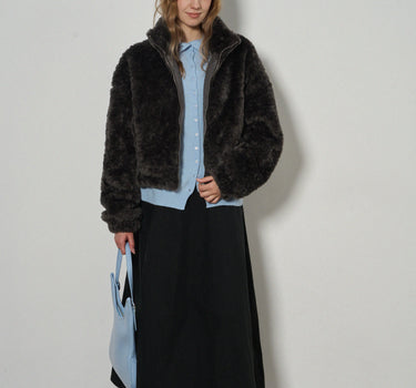 Elegant Cozy Short Fleece Jacket