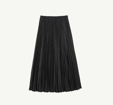 Elegant Pleated Bustier Skirt with Elastic Waist for Comfort