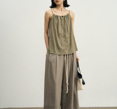Flattering Structured Wide-Leg Trousers