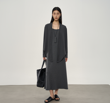 Flowing Striped Knit Set