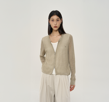 Casual Faux Two-Piece Knit Sweater