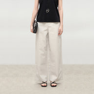 Wrinkle-Resistant High-Waisted Pants