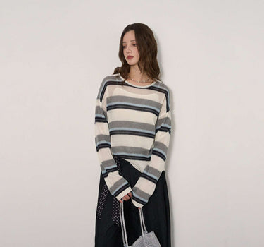 Breezy & Stylish Color-Block Pullover Knit