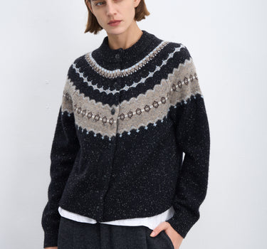Fair Isle Wool Vintage Crew Neck Sweater
